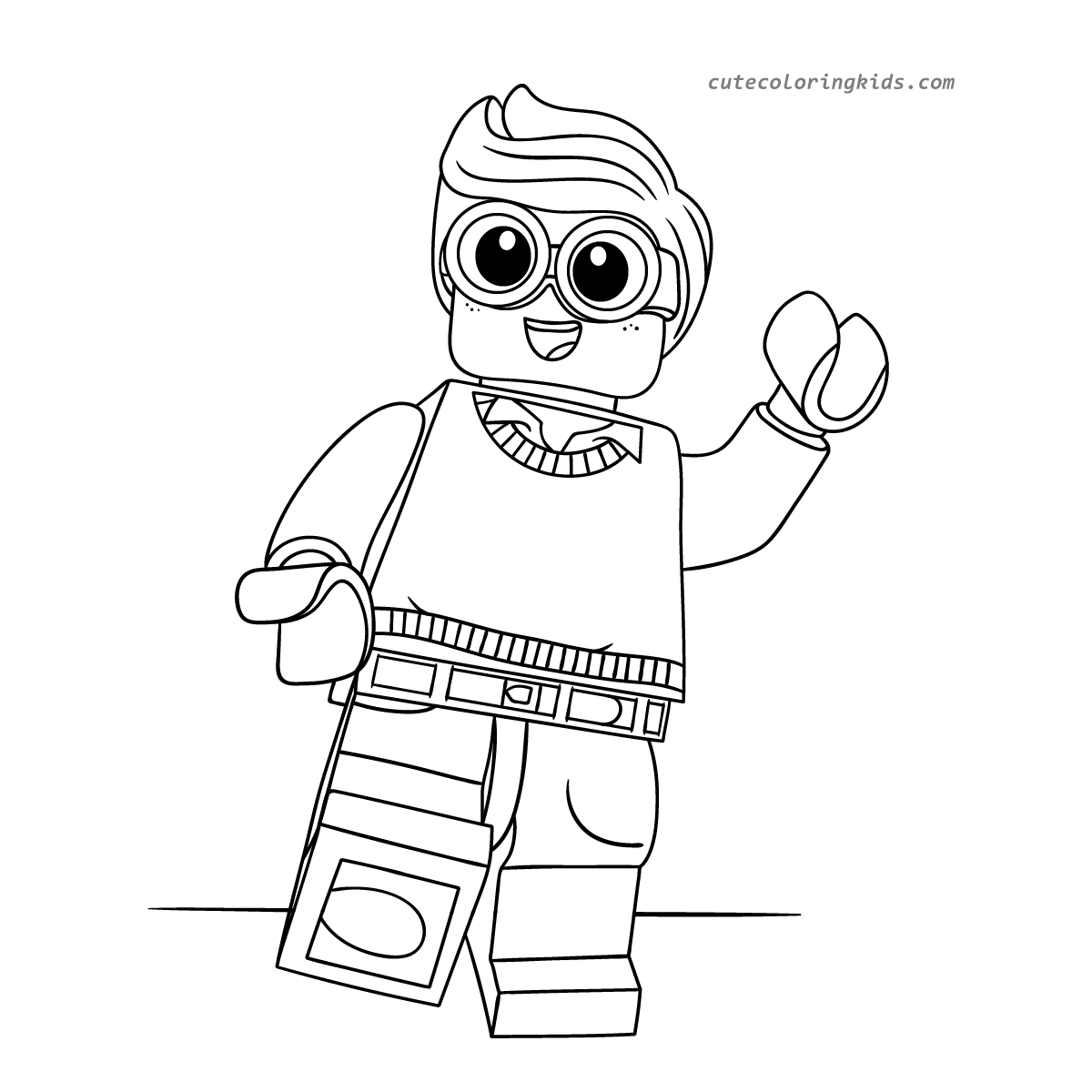 Charming Lego Minifigure Awaits Your Creative Coloring
