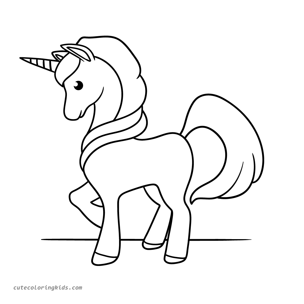 A Magical Unicorn Ready for Your Creative Coloring Adventure!