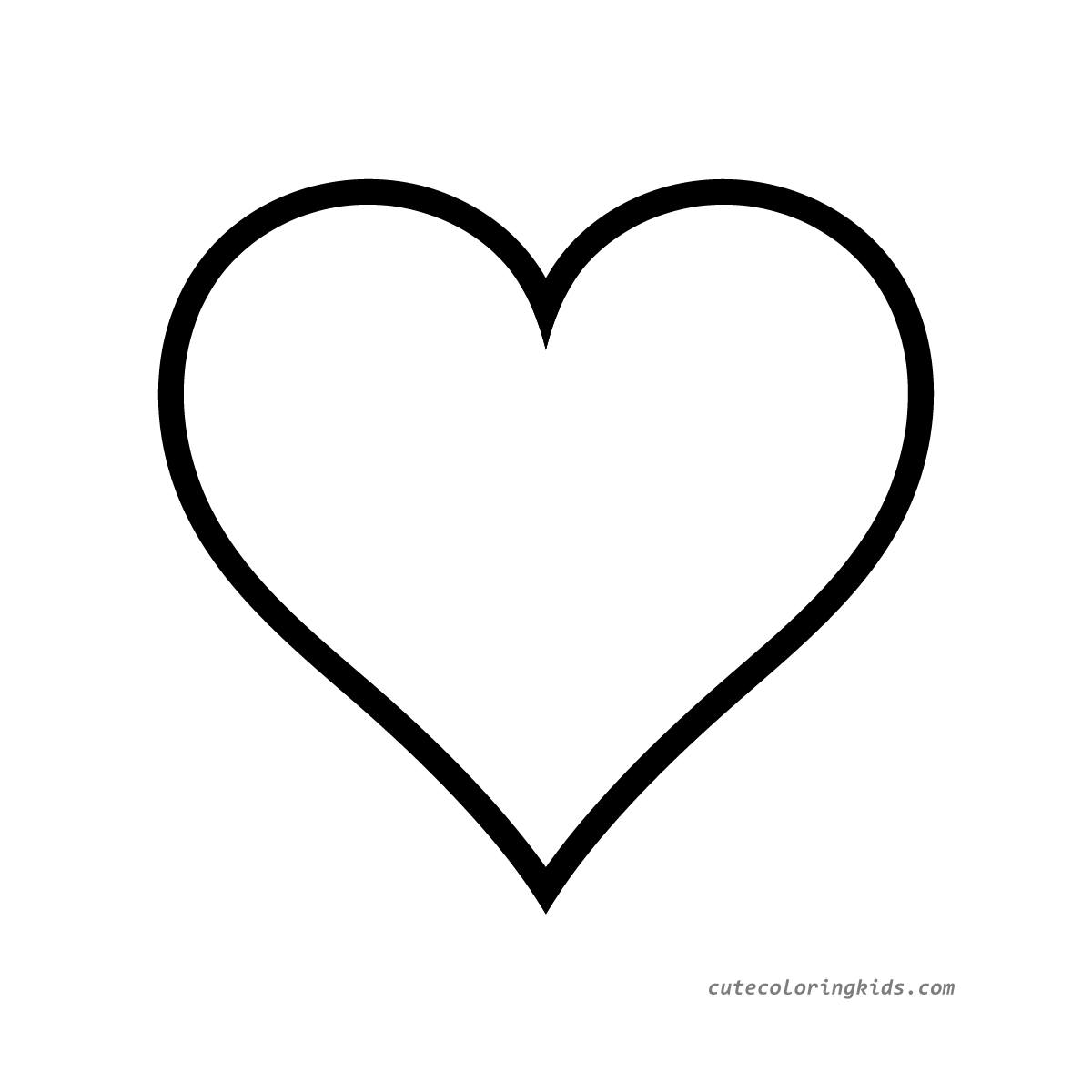 A Simple Heart Outline: Ready for Your Creative Coloring Touch!