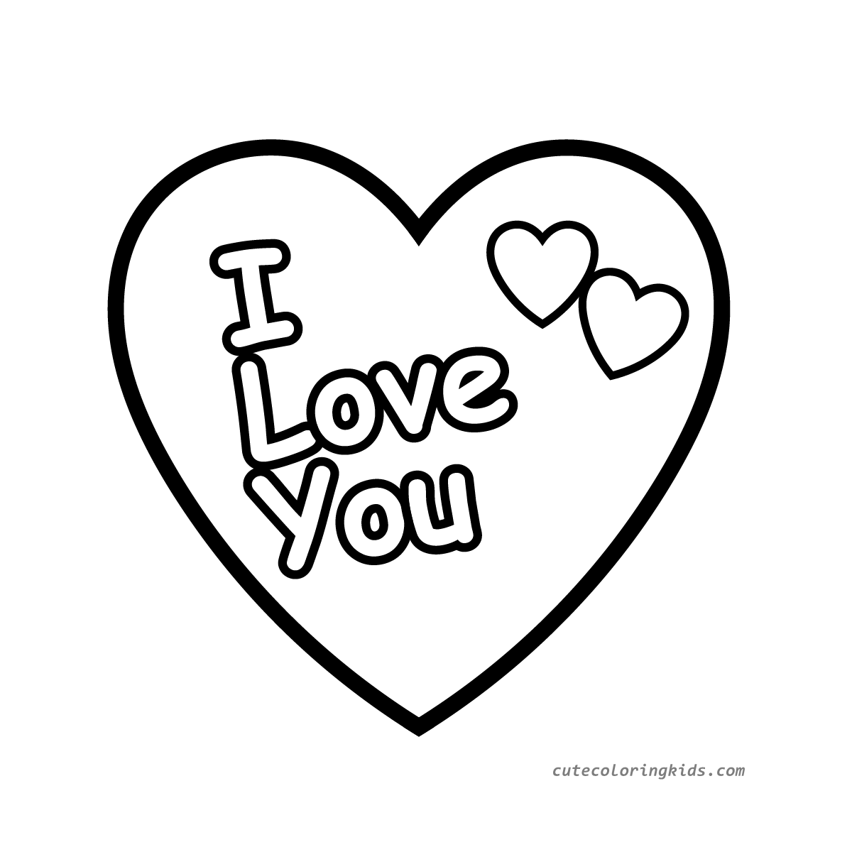 A Sweet Valentine's Day Coloring Page: Expressing Love with Hearts