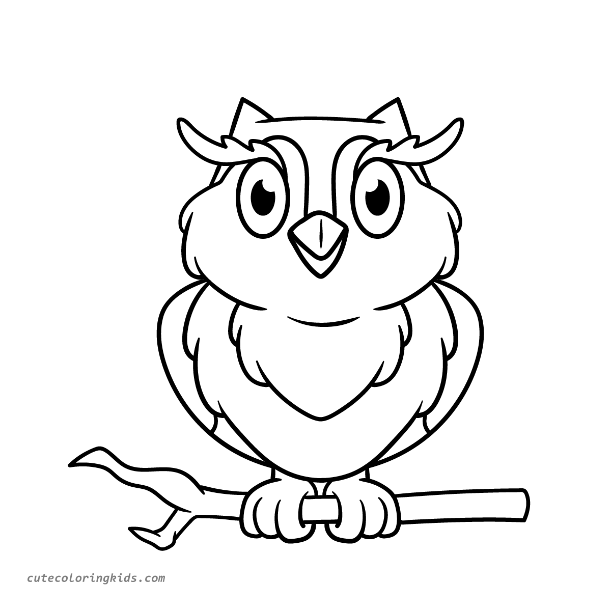Adorable Owl Ready for Your Creative Coloring Adventures!