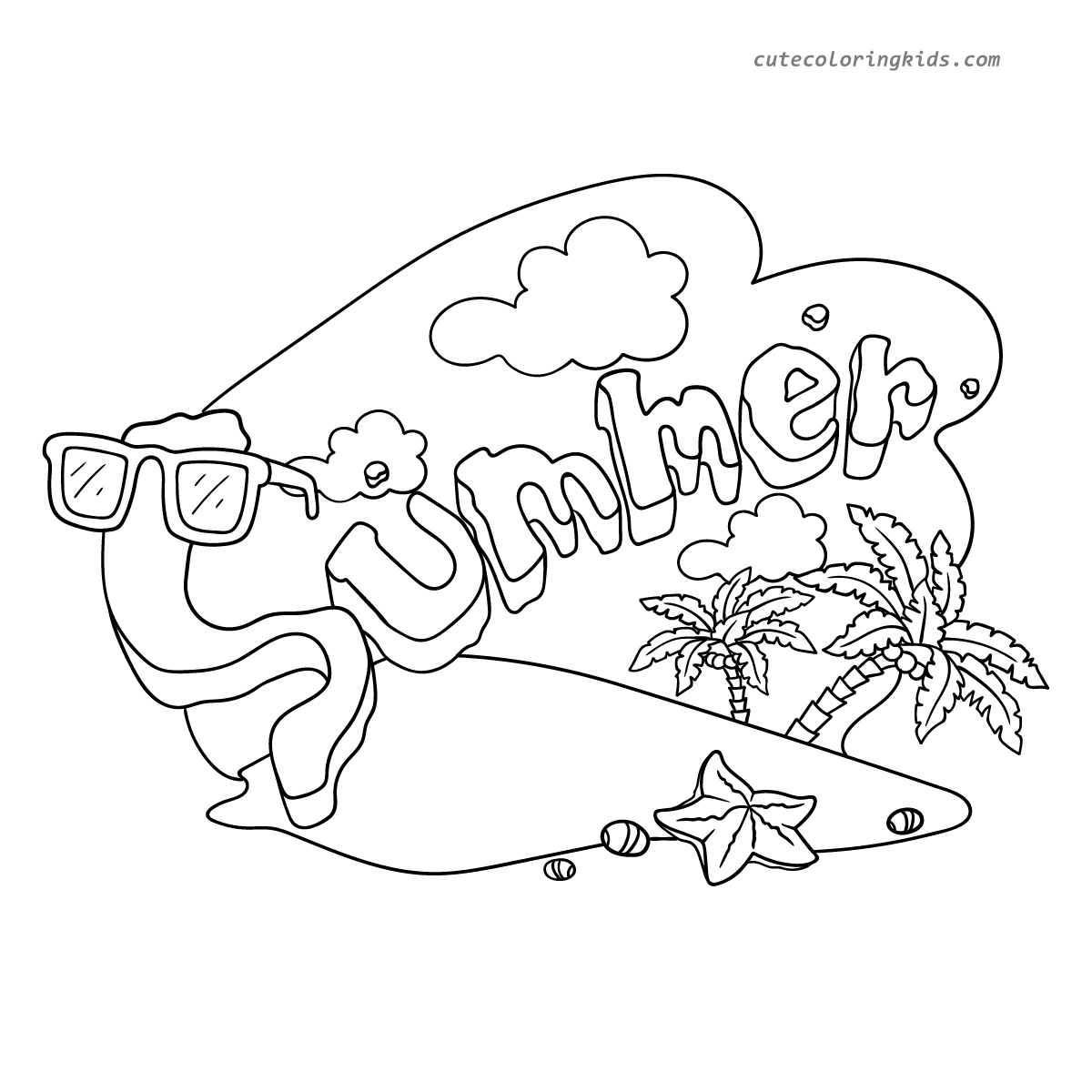 Groovy Summer Vibes: A Fun Coloring Page Adventure