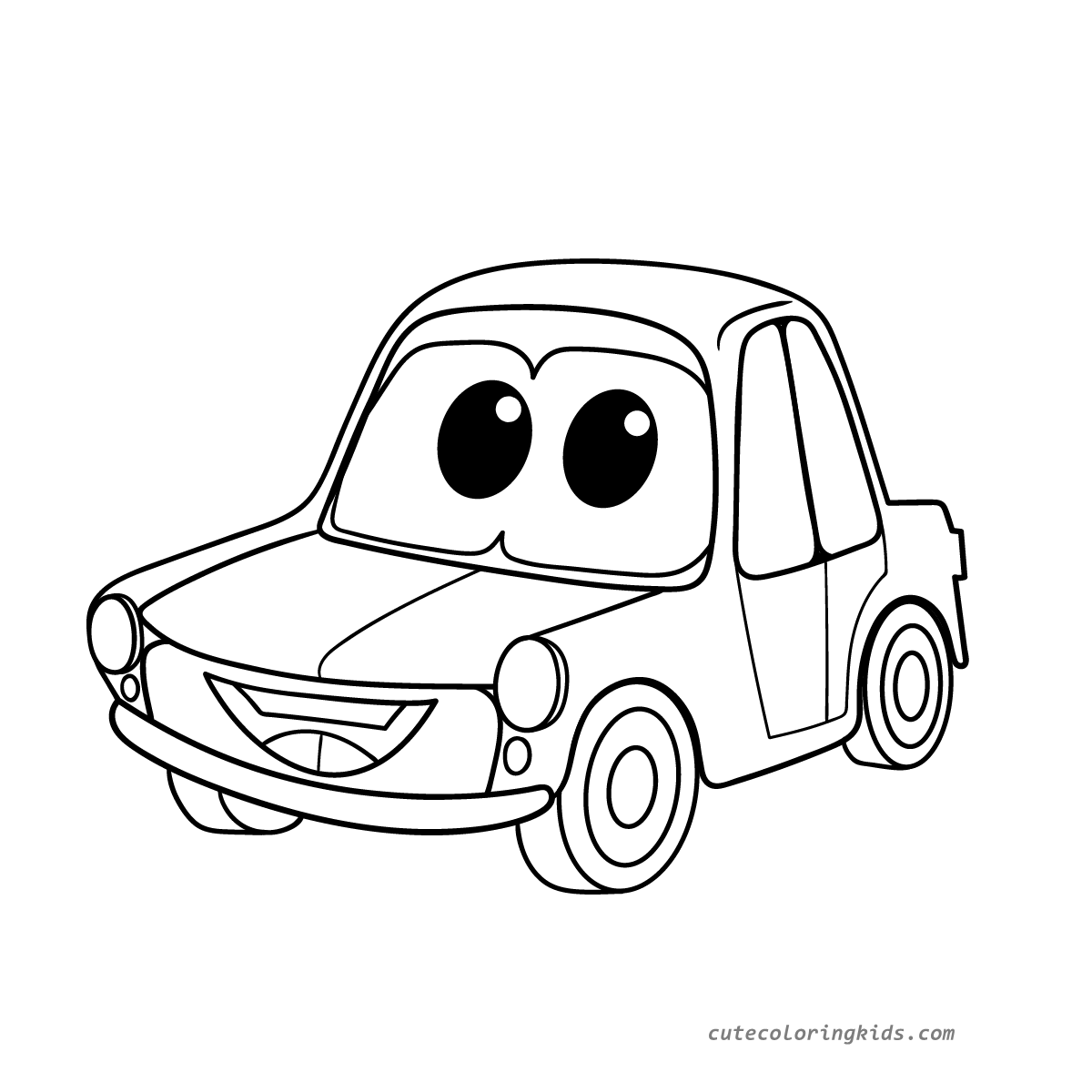 Adorable Vintage Car Ready for Your Coloring Creativity: A Delightful Coloring Page for Kids